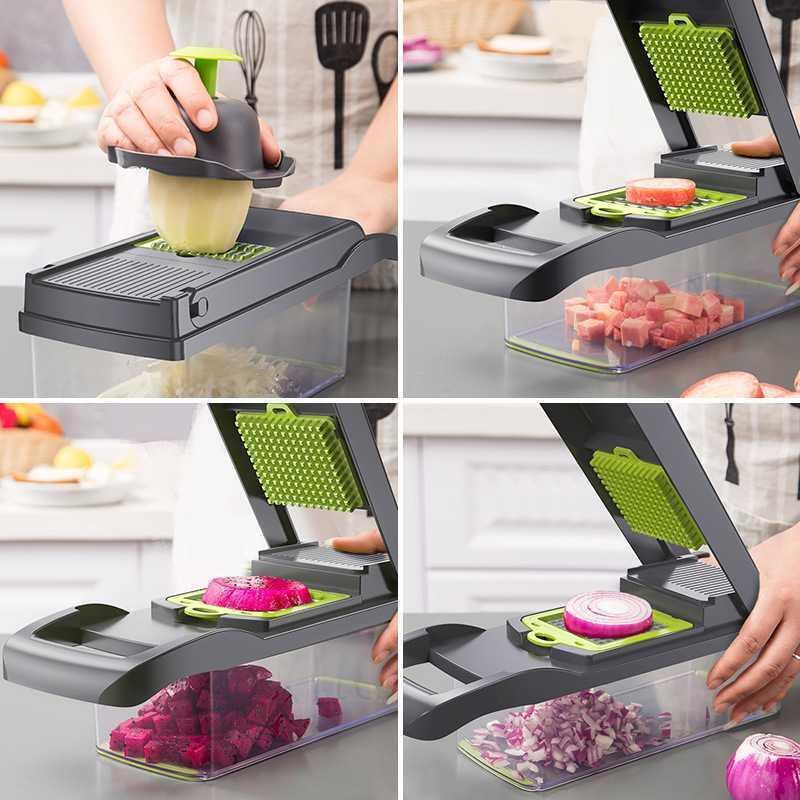 ProChef 8-in-1 Vegetable Cutter – Slice, Shred & Chop Easily! - Cloud Eight
