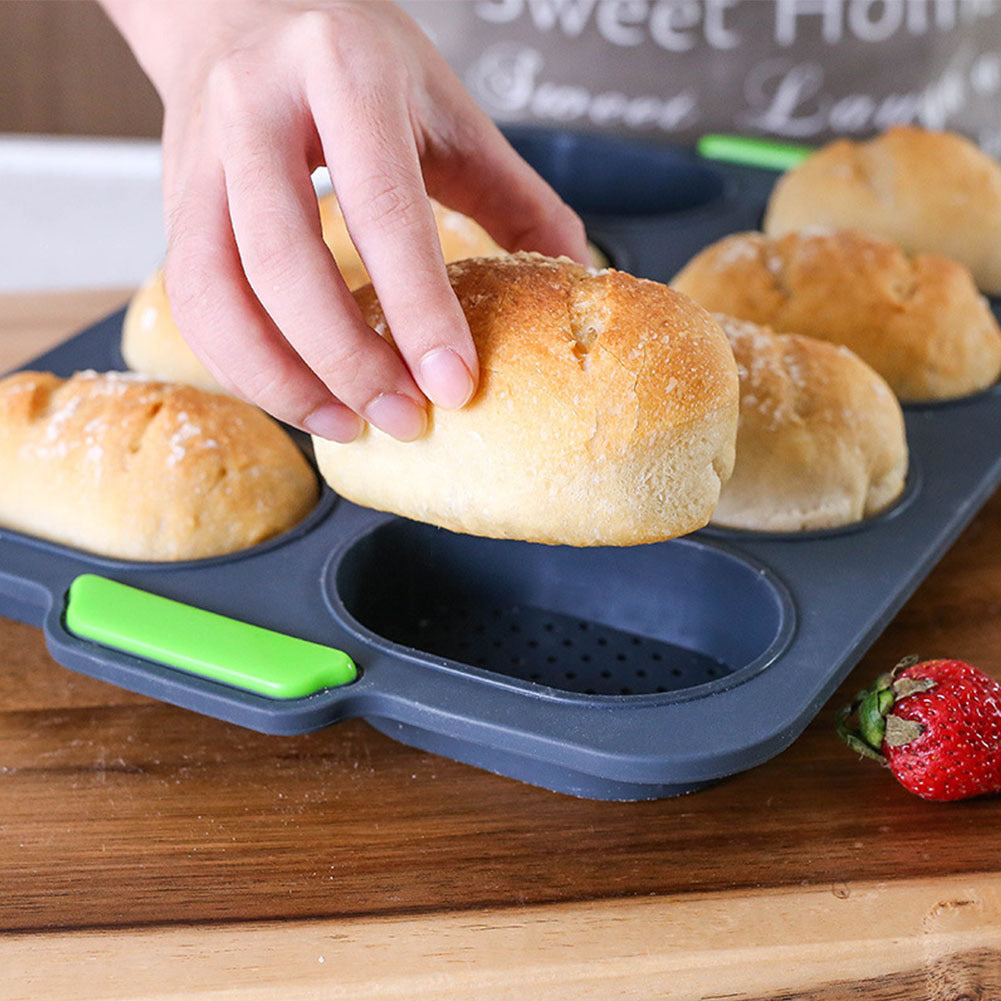 8-Loaf French Bread Silicone Mold – Non-Stick & Durable! - Cloud Eight
