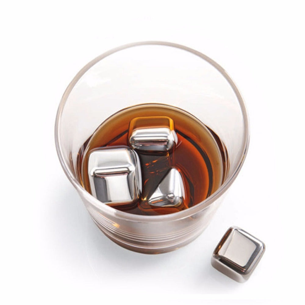 ChillMaster Stainless Steel Whiskey Stones – Perfect for Your Drink! - Cloud Eight