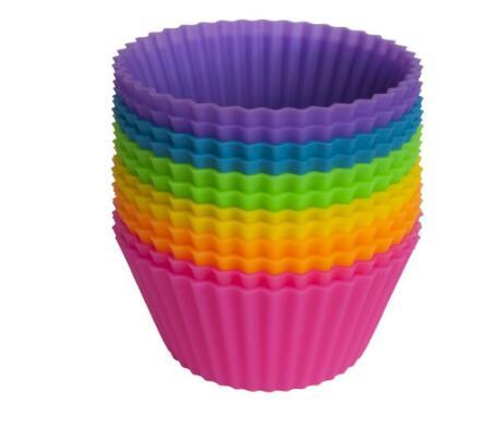12-Pack Reusable Silicone Cupcake Liners – Vibrant and Non-Stick! - Cloud Eight