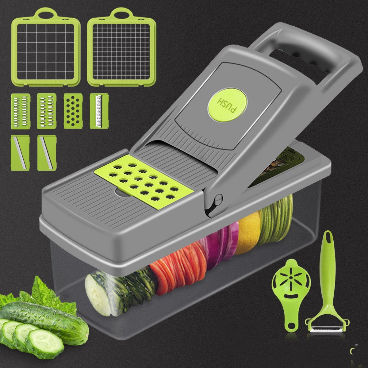 ProChef 8-in-1 Vegetable Cutter – Slice, Shred & Chop Easily! - Cloud Eight