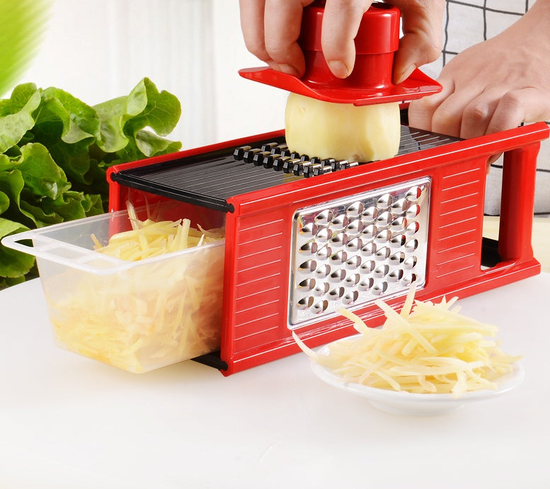 4-in-1 Precision Kitchen Cutter – Slice, Shred & Store! - Cloud Eight