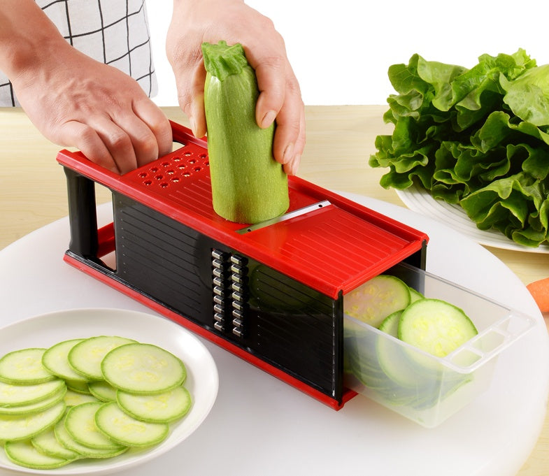 4-in-1 Precision Kitchen Cutter – Slice, Shred & Store! - Cloud Eight