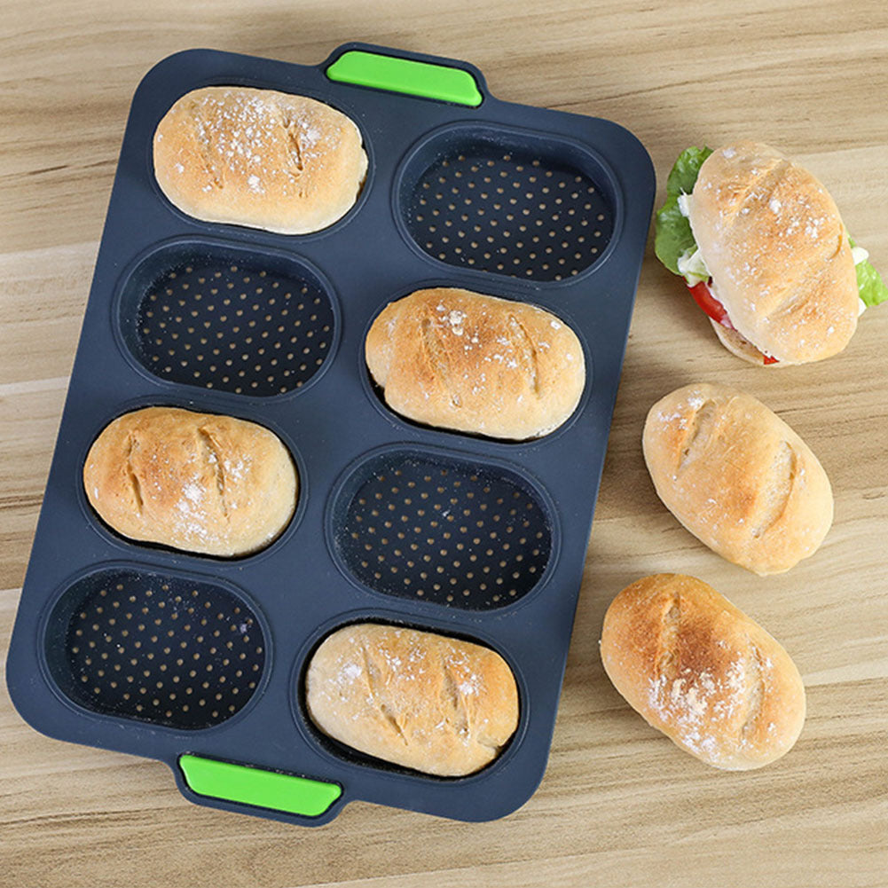 8-Loaf French Bread Silicone Mold – Non-Stick & Durable! - Cloud Eight