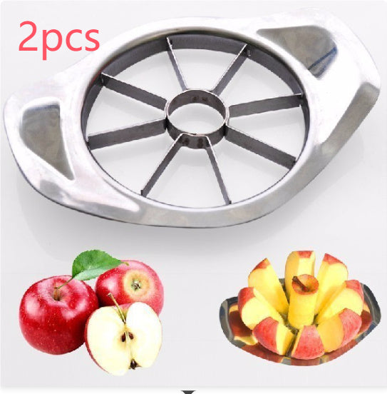 Stainless Steel Easy Cut Slicer – Effortless Fruit & Veggie Cutting! - Cloud Eight