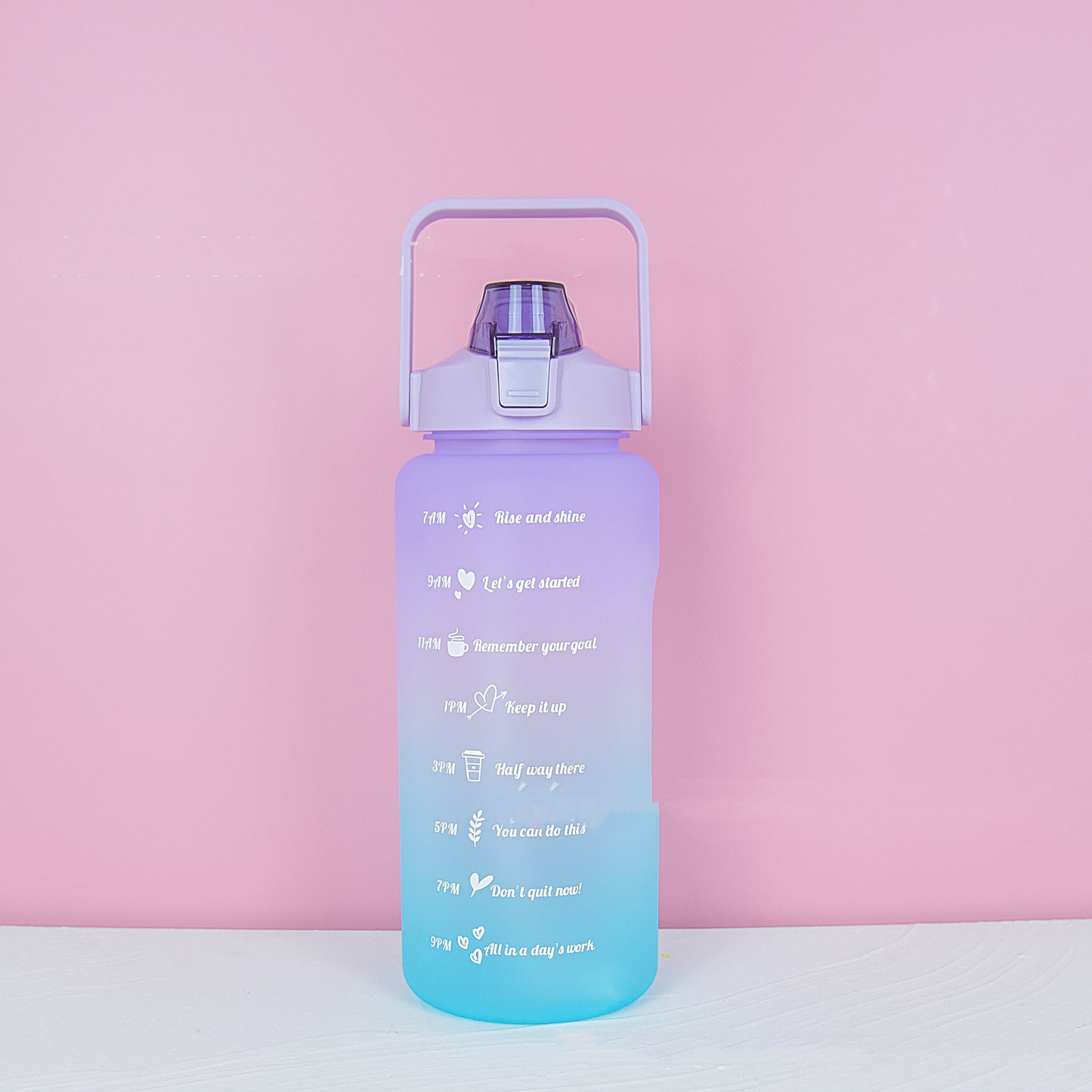 2L Gradient Sports Straw Cup – Refreshing Style, Big Capacity! - Cloud Eight