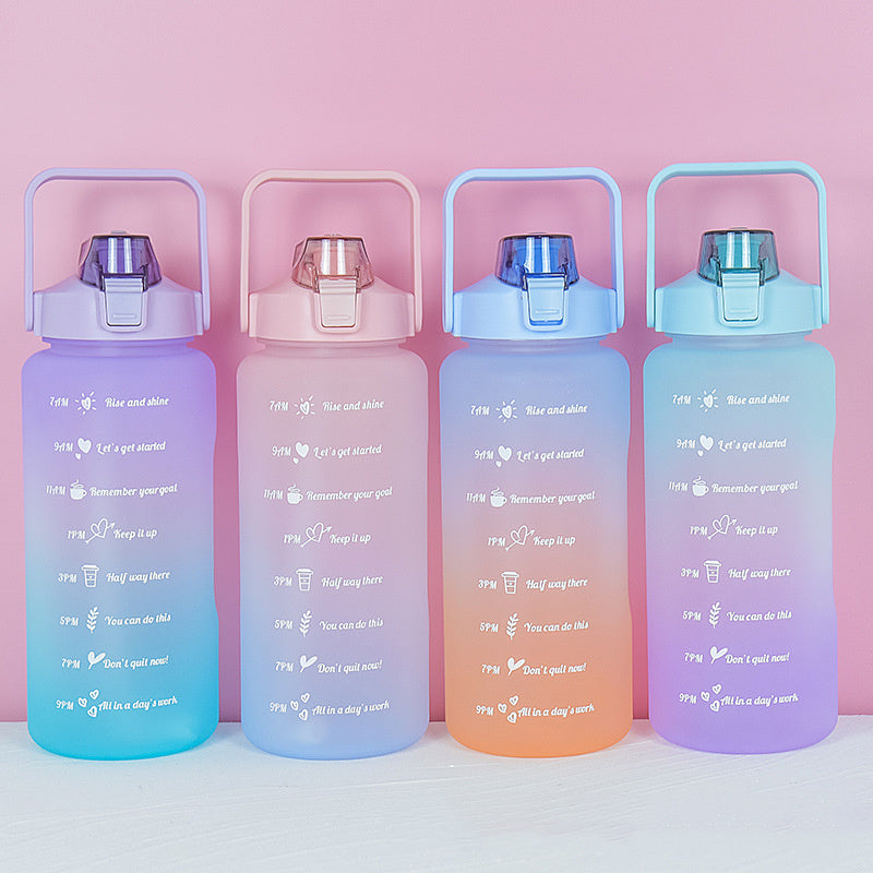 2L Gradient Sports Straw Cup – Refreshing Style, Big Capacity! - Cloud Eight