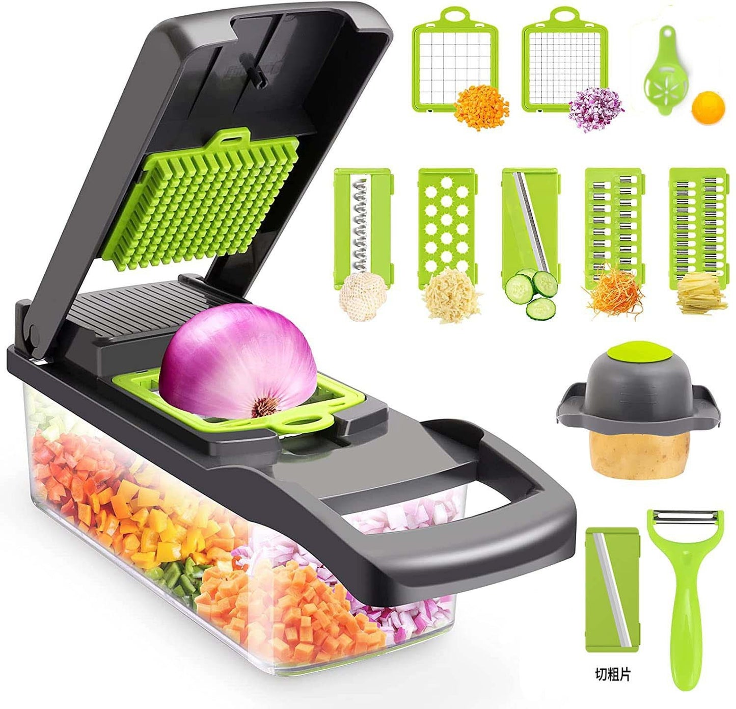 ProChef 8-in-1 Vegetable Cutter – Slice, Shred & Chop Easily! - Cloud Eight