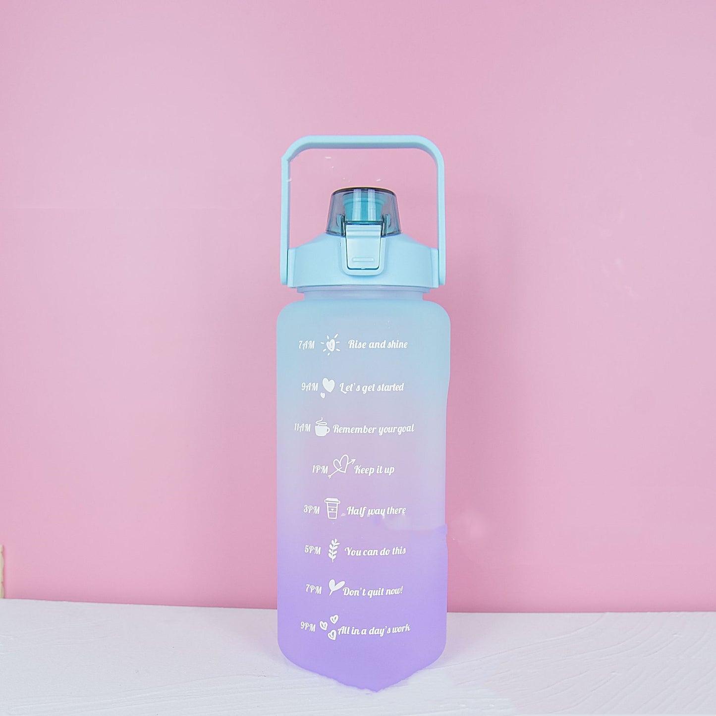 2L Gradient Sports Straw Cup – Refreshing Style, Big Capacity! - Cloud Eight