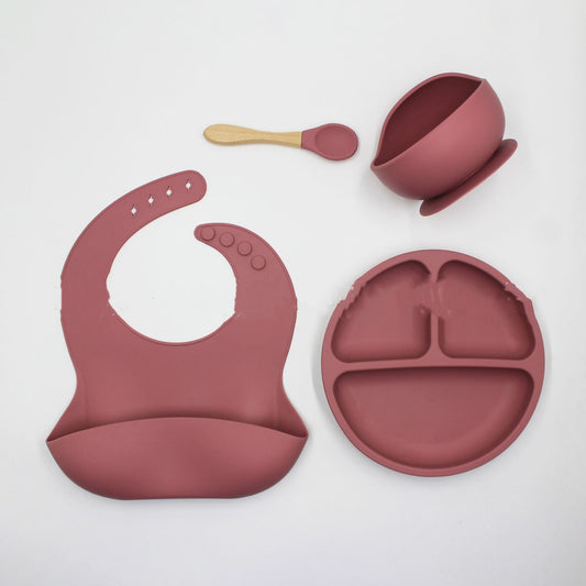 TinyTots 4-Piece Silicone Feeding Set