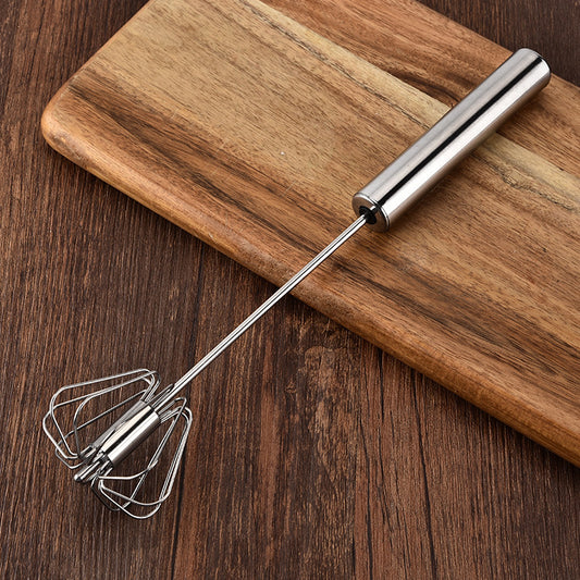 Stainless Steel Semi-Automatic Egg Beater for Effortless Kitchen Magic